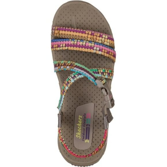 Skechers Reggae Sew Me Sandals Womens Boho Comfort Adjustable Strap Shoes - Picture 3 of 7